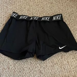 black Nike shorts